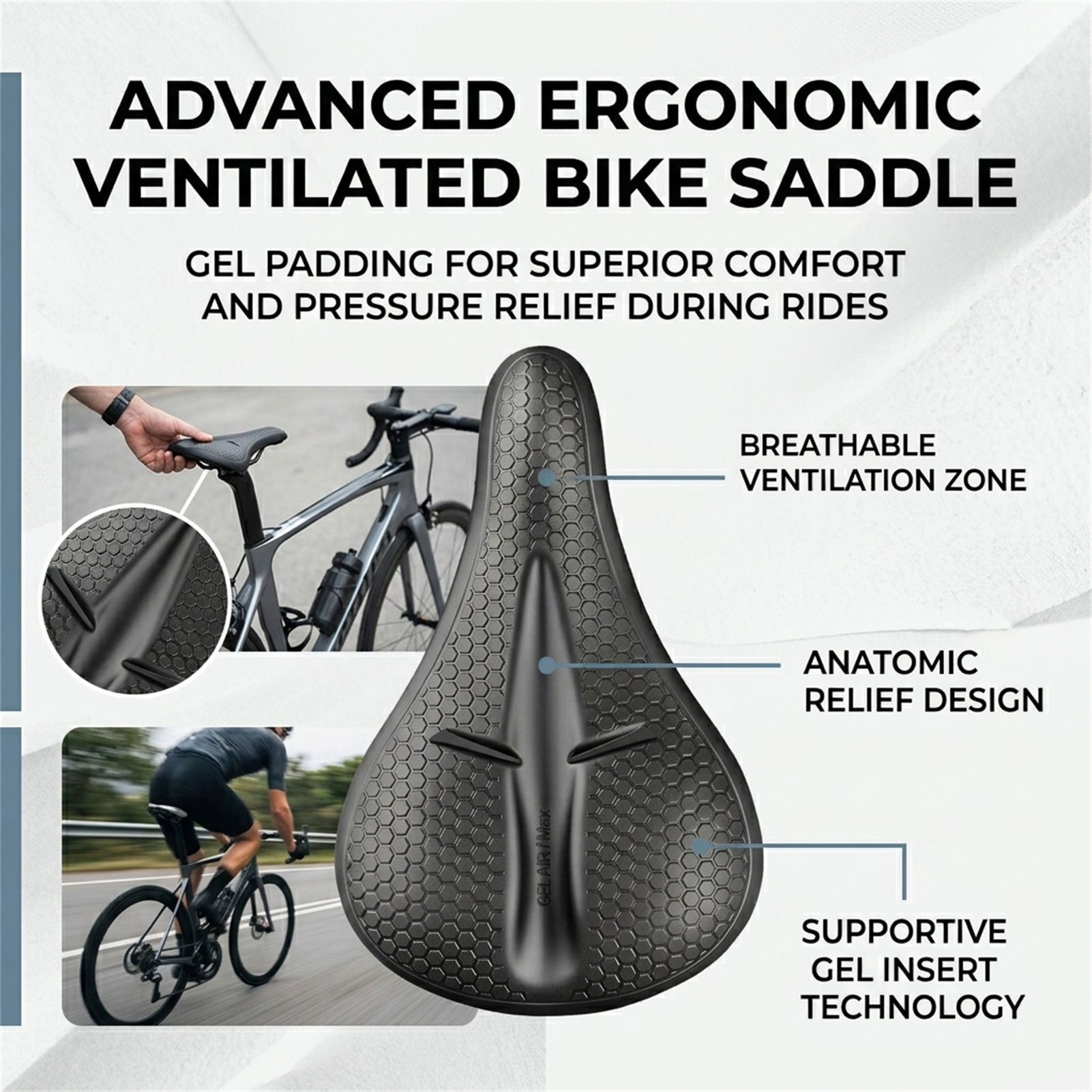 Silicone Bicycle Seat Cover Th - Cycling Commuting recension och pris