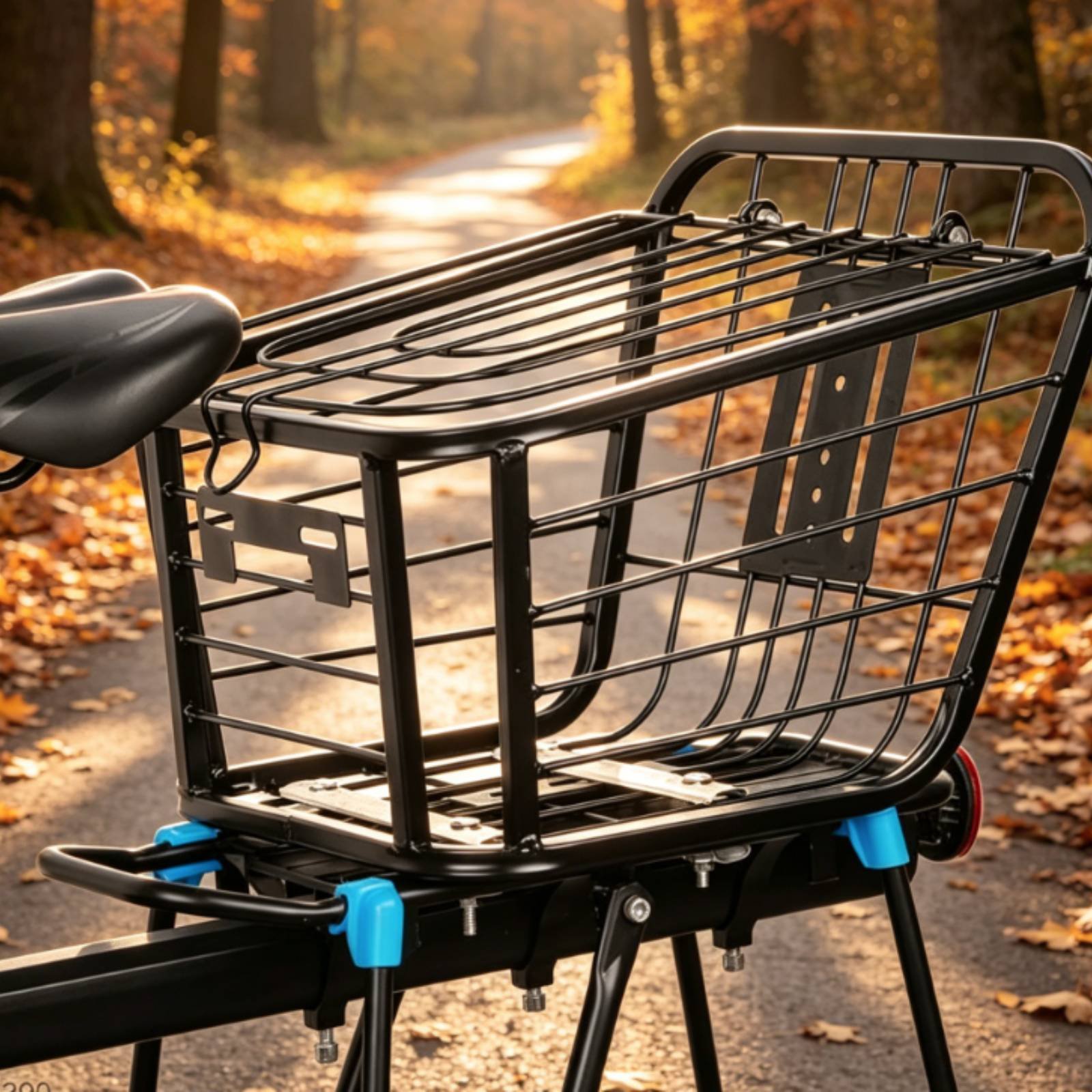 Folding Rear Bike Basket Folda - Cycling Commuting recension och pris