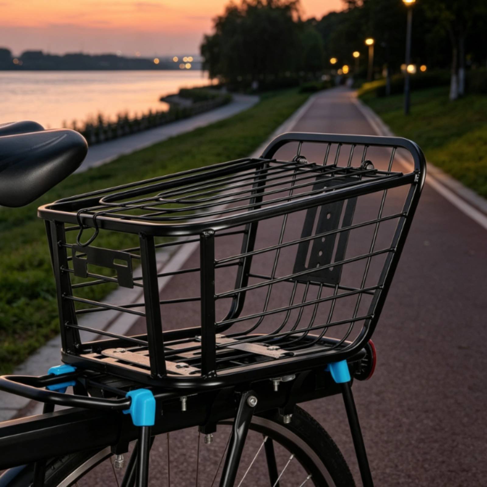 Folding Rear Bike Basket Folda - Cycling Commuting recension och pris